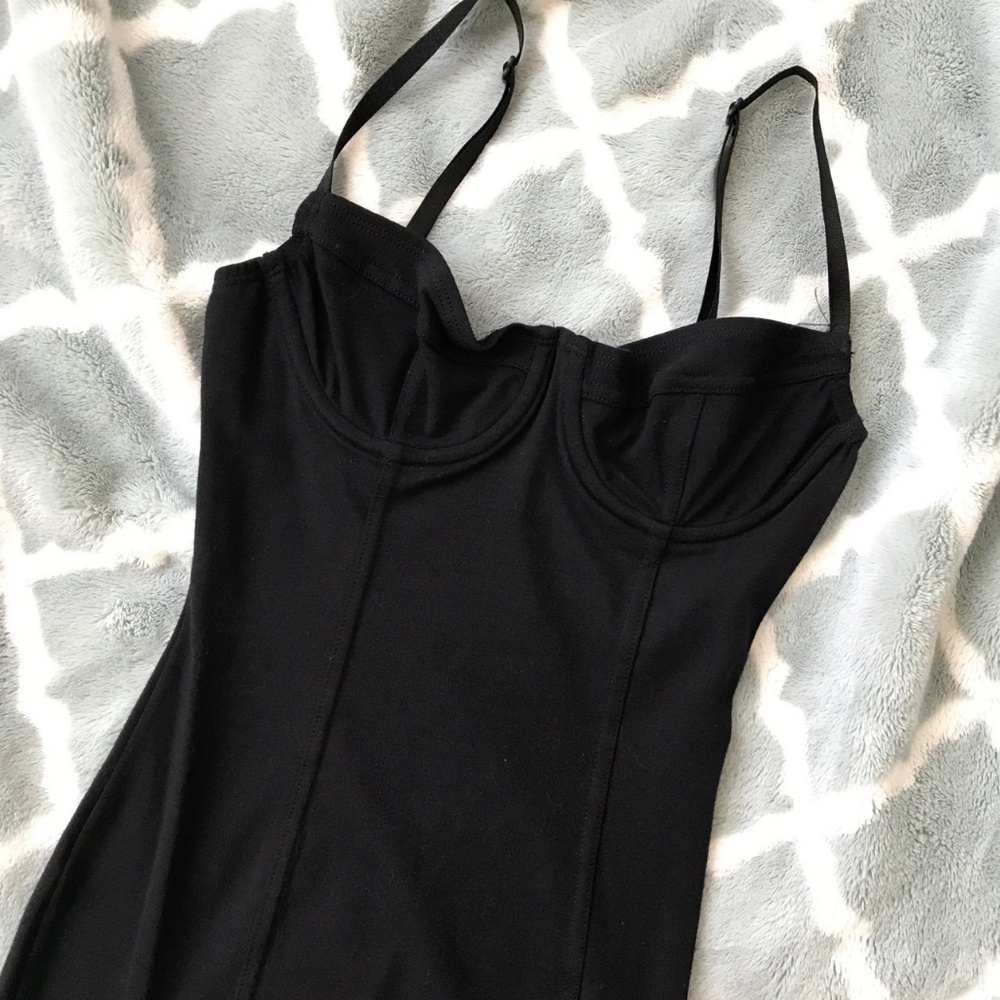 Black American Apparel Underwire Bustier Dress